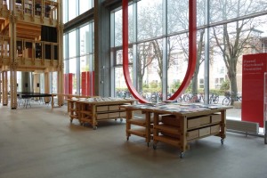 Buchausstellungen in der Bibliothek der neuen Architekturschule